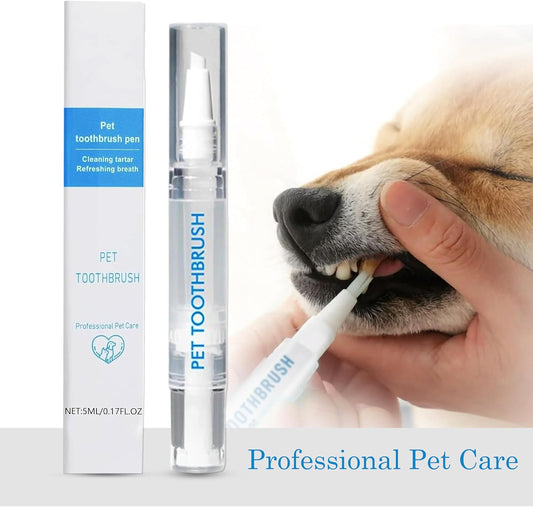 Pet Toothbrush Pen with Oral Repair Gel (3 PCS Pack)