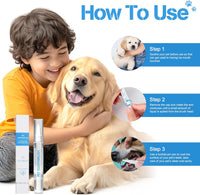 Pet Toothbrush Pen with Oral Repair Gel (3 PCS Pack)