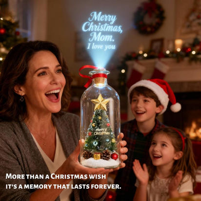 Forever Voice Recordable Christmas Tree Gift Bottle